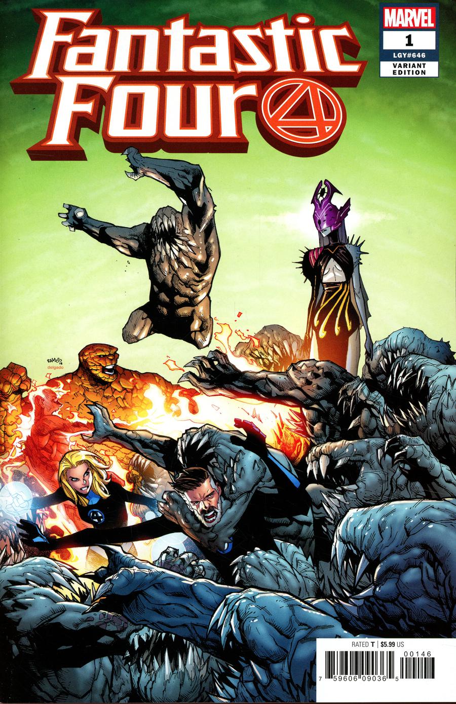 Fantastic Four Vol 6 #1 Cover P Variant Humberto Ramos Cover