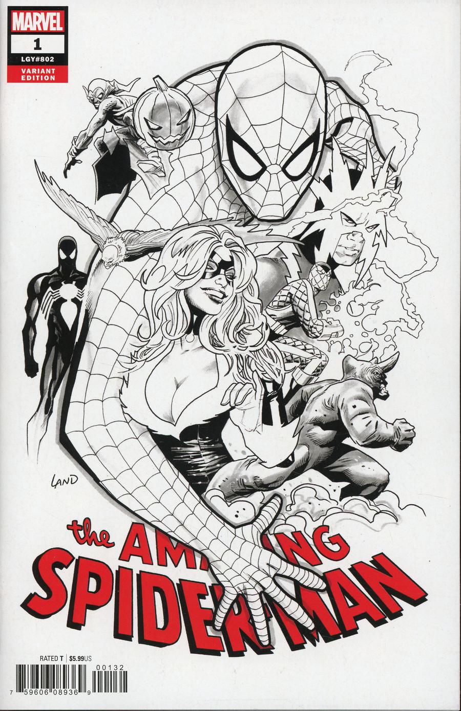 Amazing Spider-Man Vol 5 #1 Cover L Incentive Party Sketch Cover