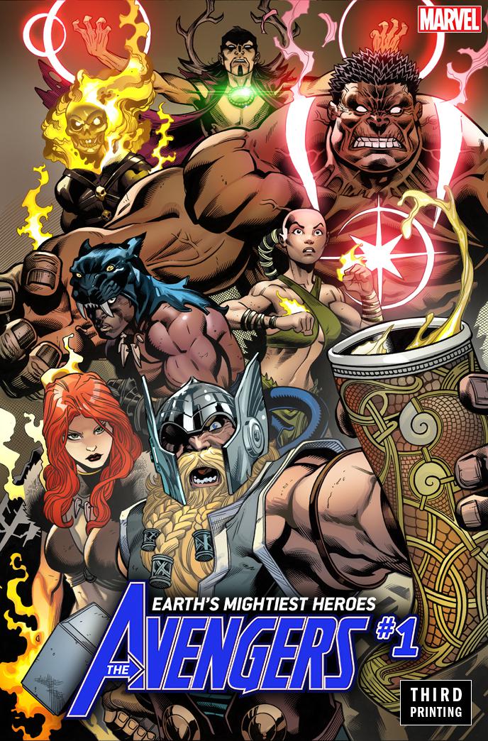 Avengers Vol 7 #1 Cover K 3rd Ptg Variant Ed Mcguinness Cover