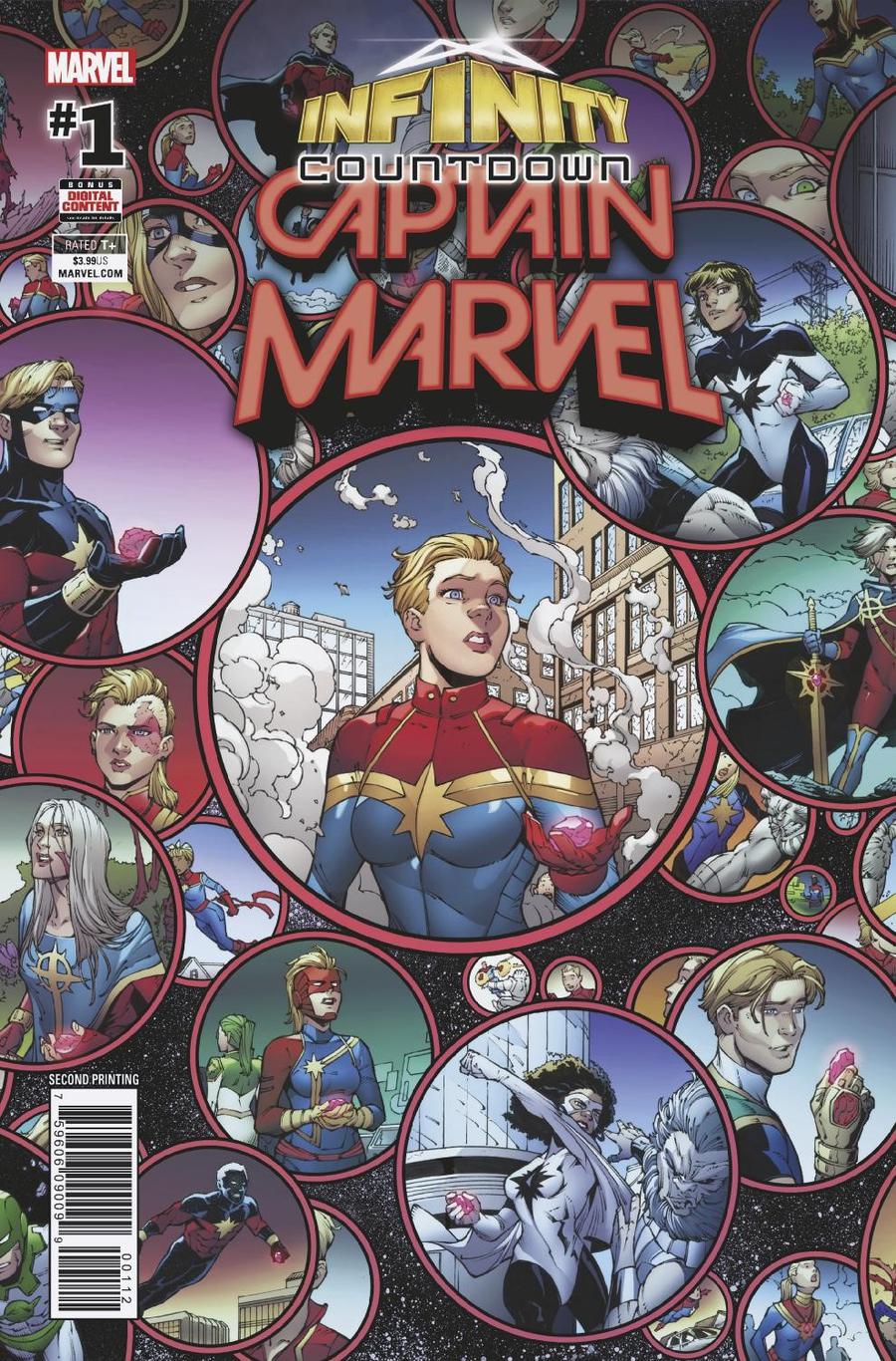 Infinity Countdown Captain Marvel #1 Cover C 2nd Ptg Variant In-Hyuk LeeCover