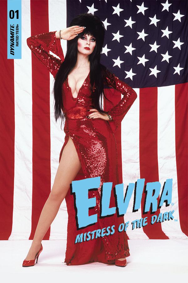 Elvira Mistress Of The Dark Vol 2 #1 Cover N Variant Stars & Stripes Photo Cover