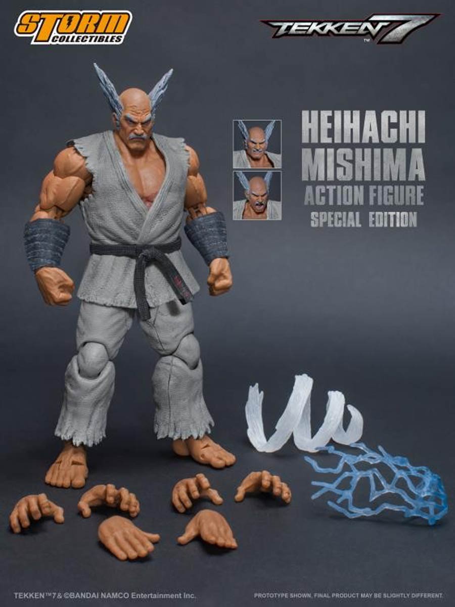 Tekken 7 1/12 - Heihachi Mishima Special Edition White Version Action Figure