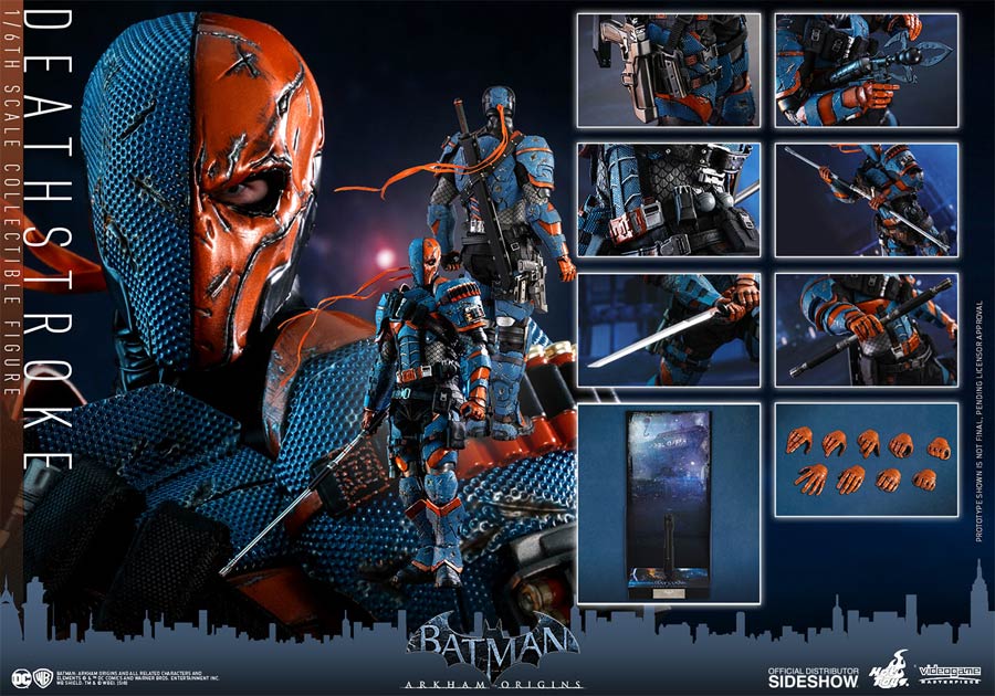 Deathstroke Batman Arkham Origins Video Game Masterpiece Series Sixth Scale Figure