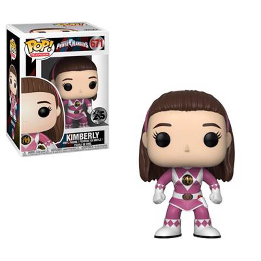 POP Television 671 Power Rangers Kimberly Pink Ranger No Helmet