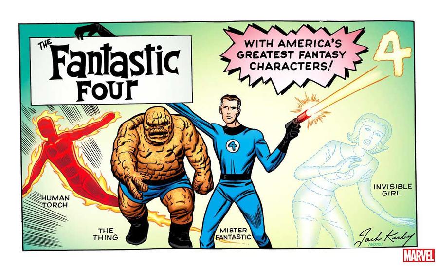 Fantastic Four Vol 6 #1 Cover Q Variant Jack Kirby Hidden Gem Cover