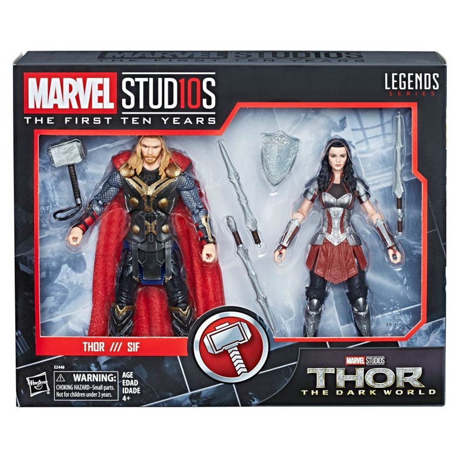 Marvel Studios The First Ten Years Marvel Legends 6-Inch Action Figure Two-Pack - Thor & Lady Sif