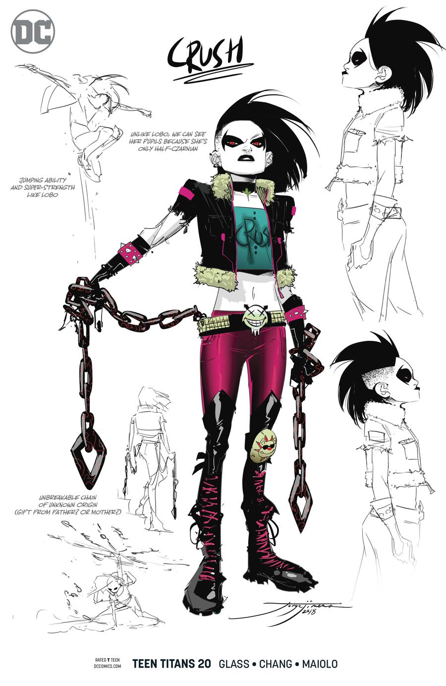 Teen Titans Vol 6 #20 Cover C Incentive Jorge Jimenez Crush Variant Cover