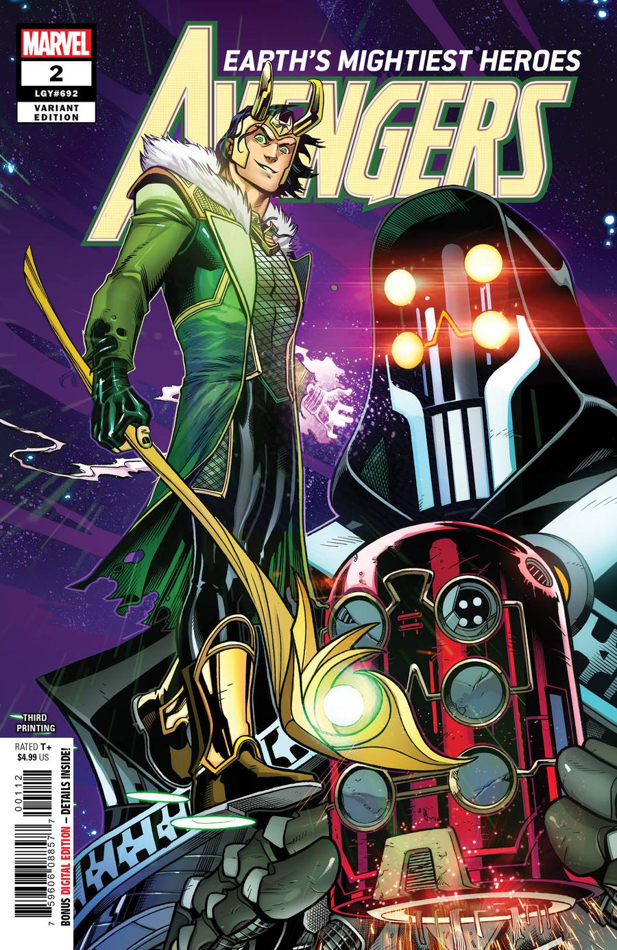 Avengers Vol 7 #2 Cover E 3rd Ptg Variant Ed Mcguinness Cover