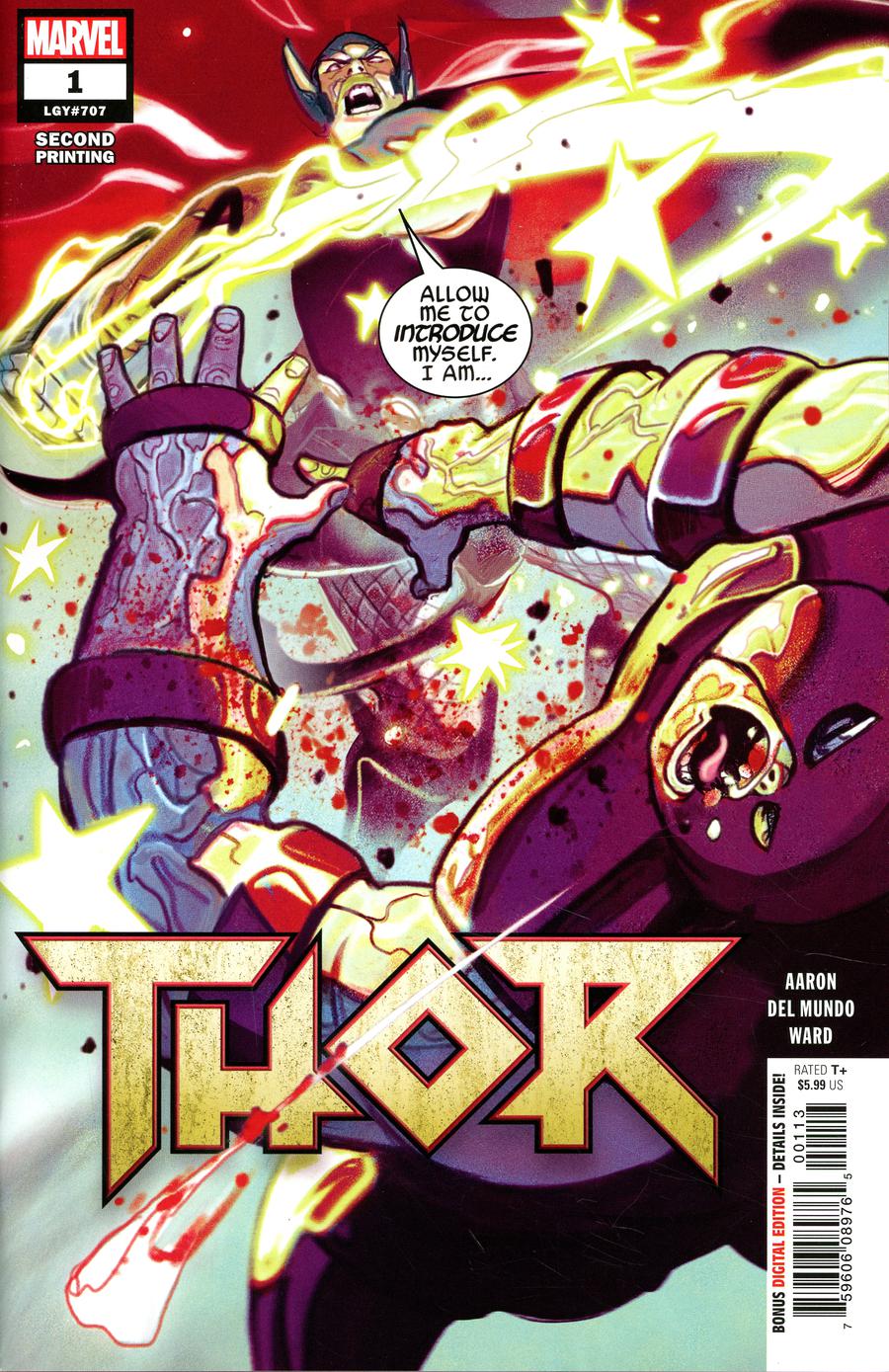 Thor Vol 5 #1 Cover J 2nd Ptg Variant Christian Ward Cover