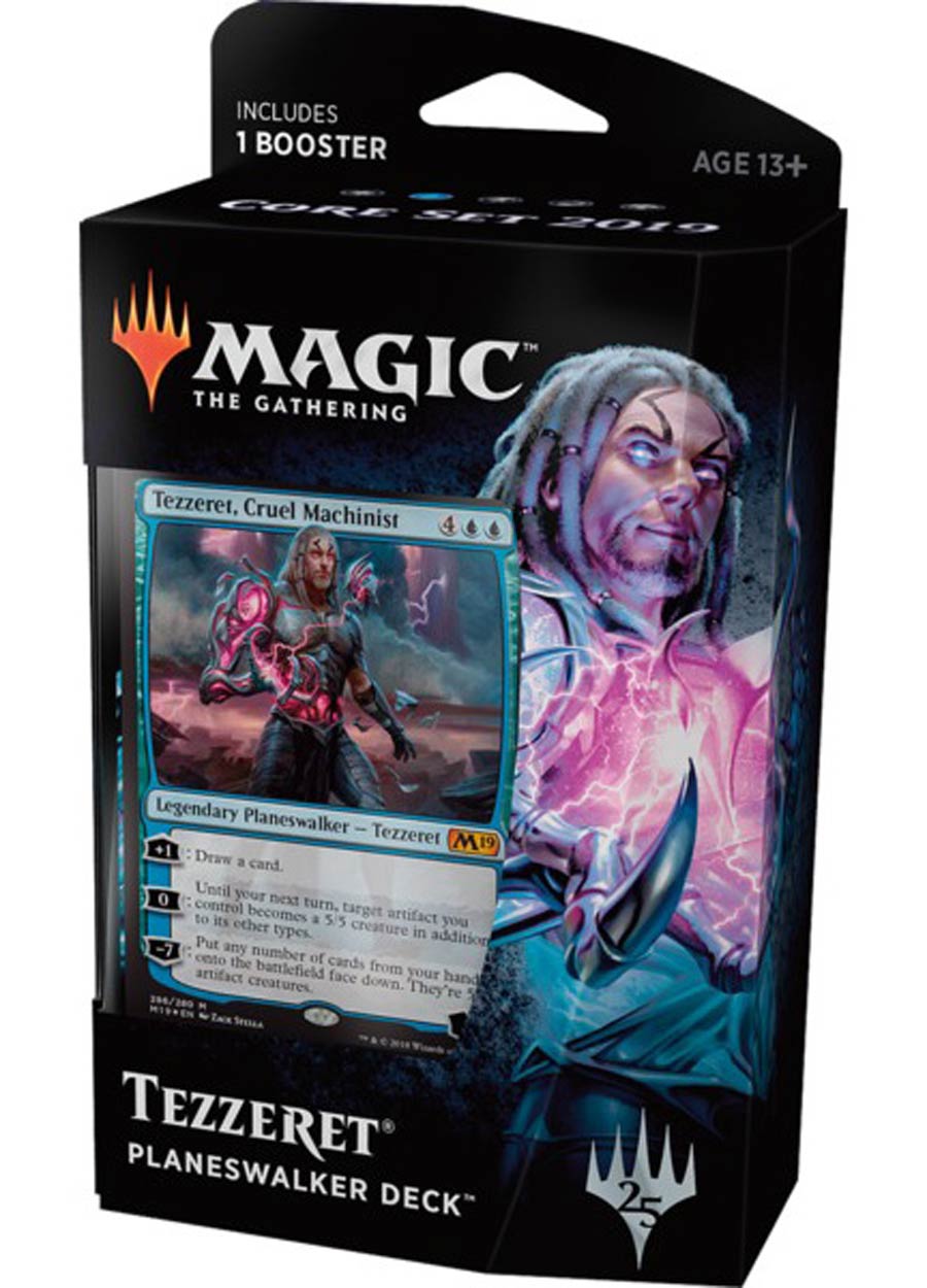 Magic The Gathering Core Set 2019 Planeswalker Deck Tezzeret magic-the-gathering-core-set-2019-planeswalker-deck-tezzeret