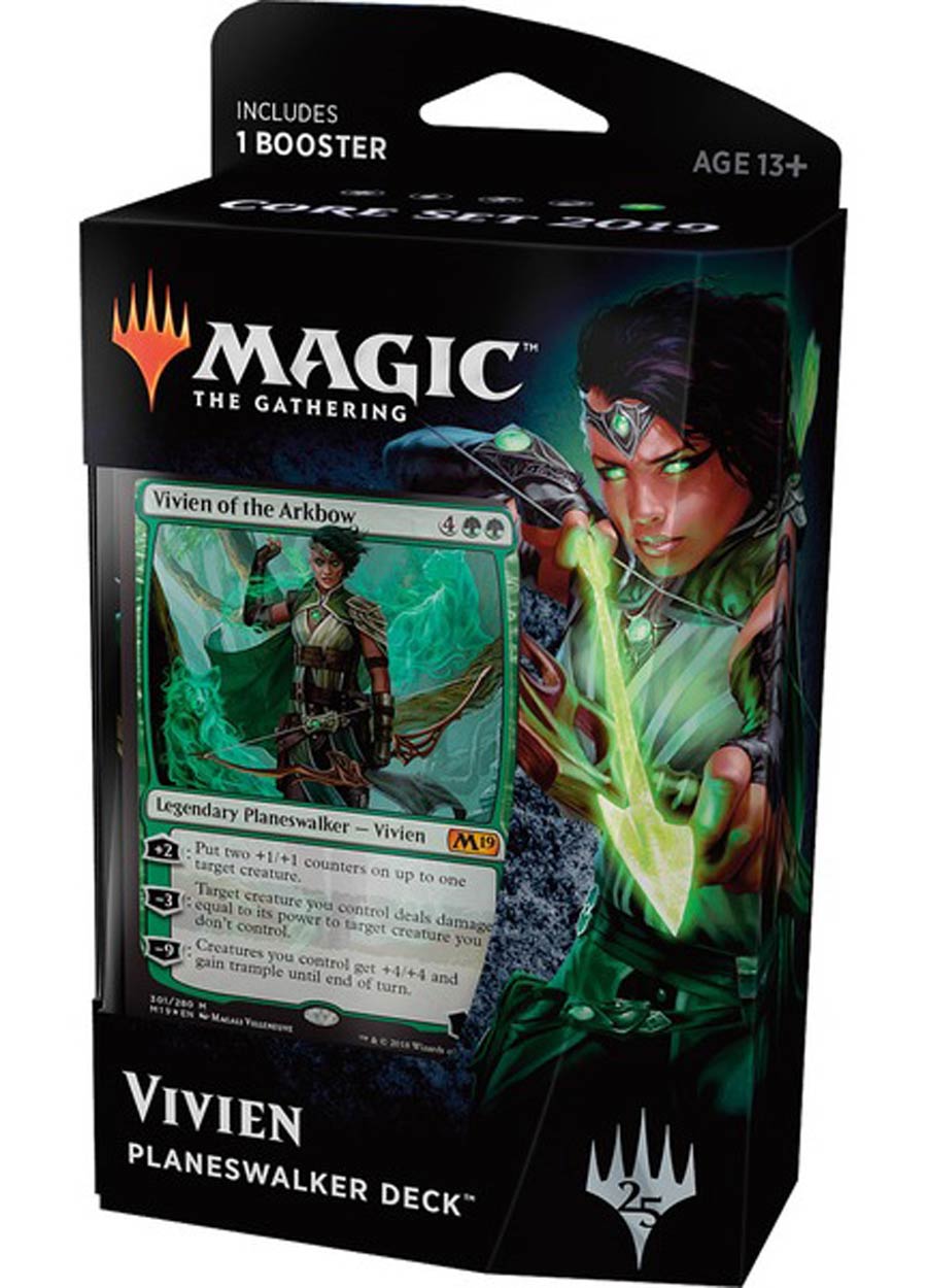 Magic The Gathering Core Set 2019 Planeswalker Deck - Vivien