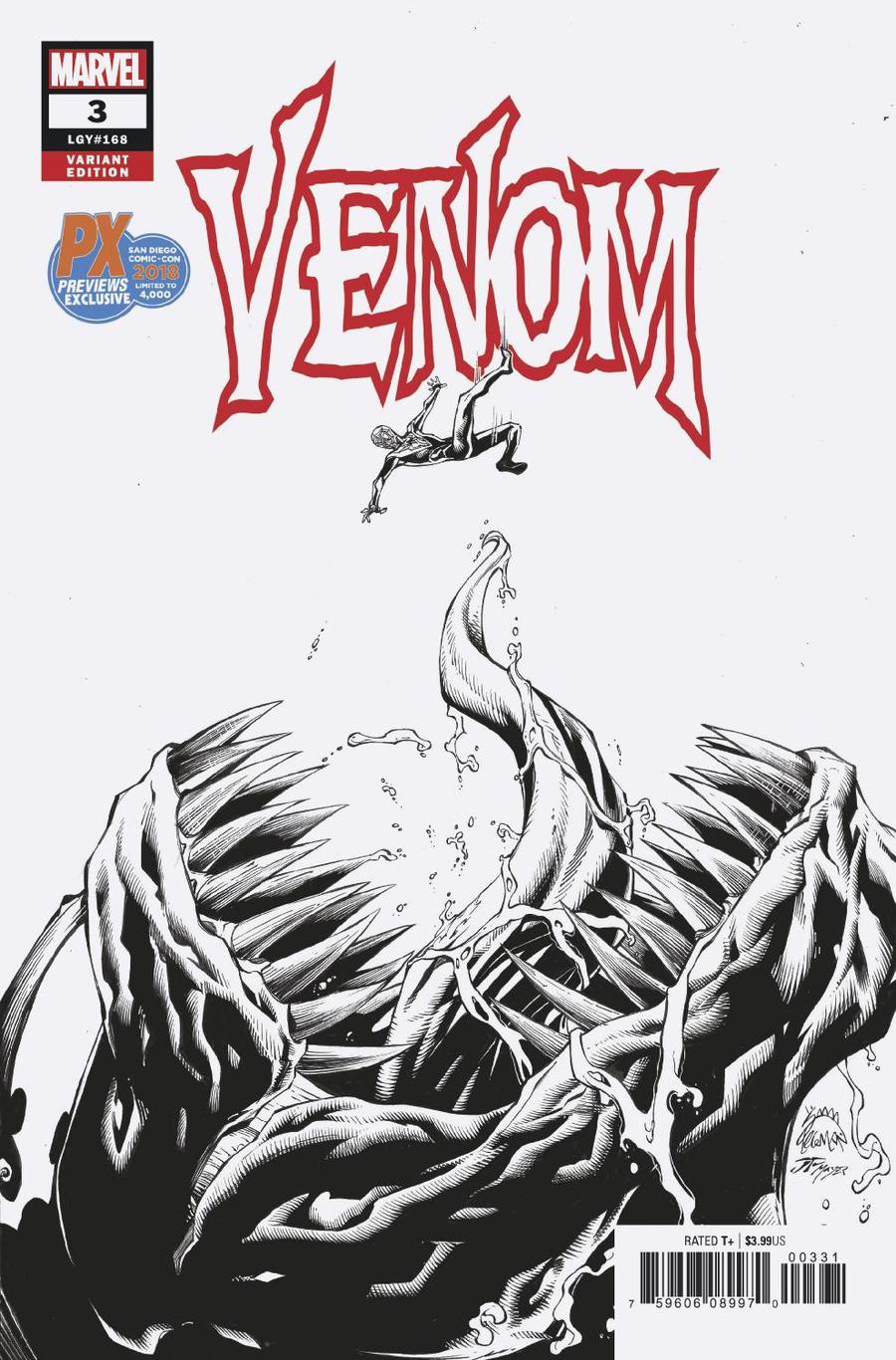 Venom Vol 4 #3 Cover C Variant SDCC 2018 Exclusive Cover