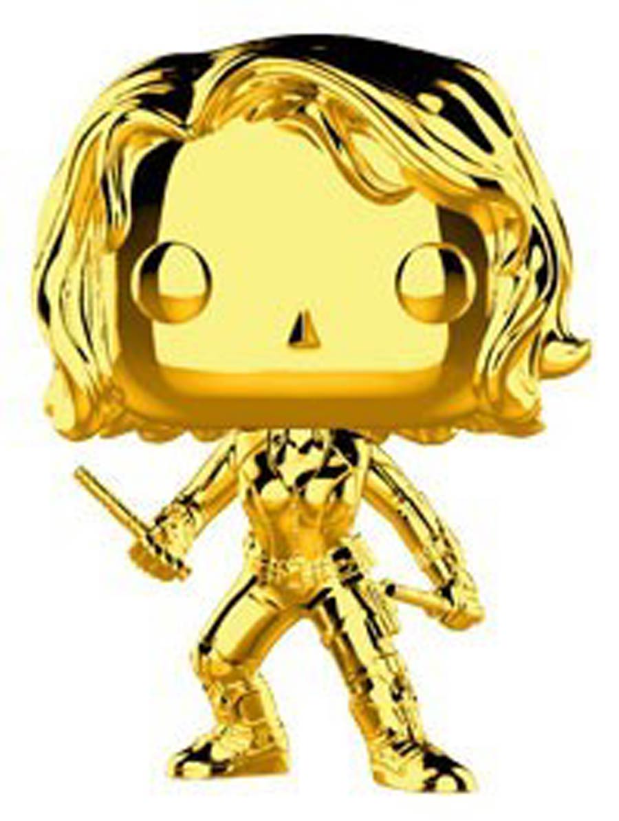 POP Marvel Marvel Studios 10 Black Widow Chrome Vinyl Bobble Head