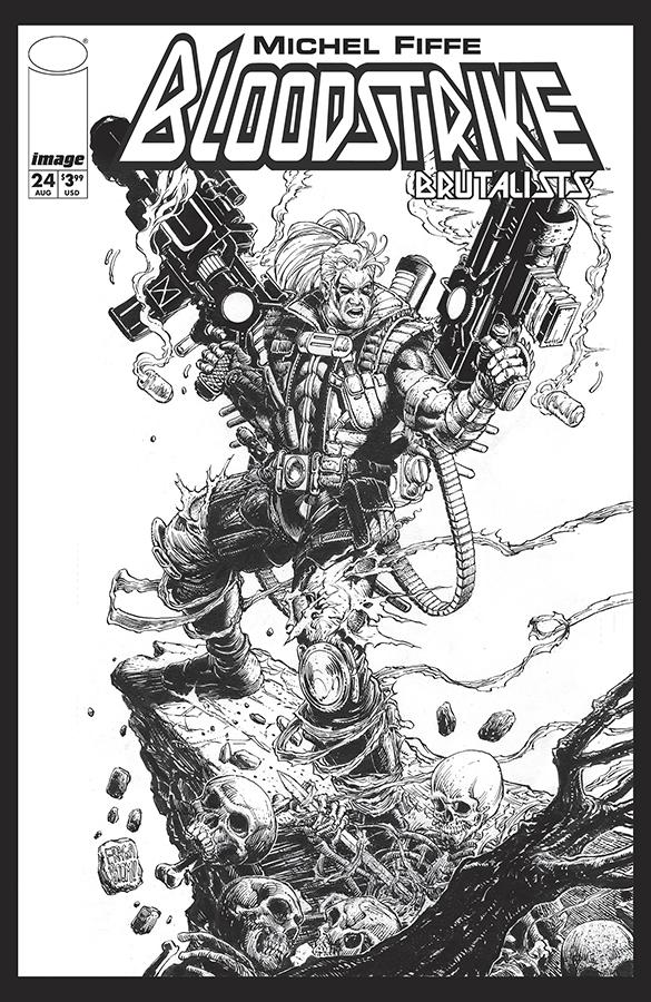 Bloodstrike #24 Cover E Variant Dan Fraga Black & White Cover