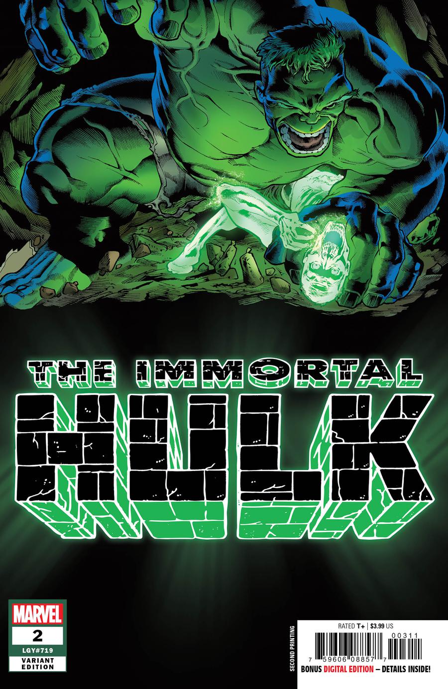 Immortal Hulk #2 Cover C 2nd Ptg Variant Joe Bennett Cover