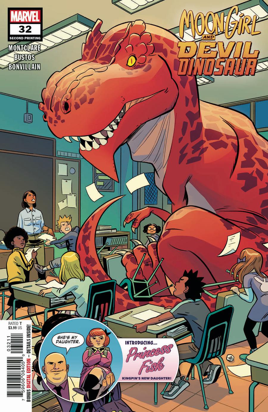 Moon Girl And Devil Dinosaur #32 Cover B 2nd Ptg Varaint Natacha Bustos Cover