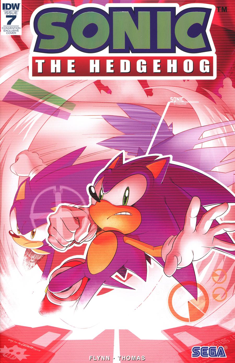 Sonic The Hedgehog Vol 3 #7 Cover D SDCC 2018 Exclusive Foil Variant Cover