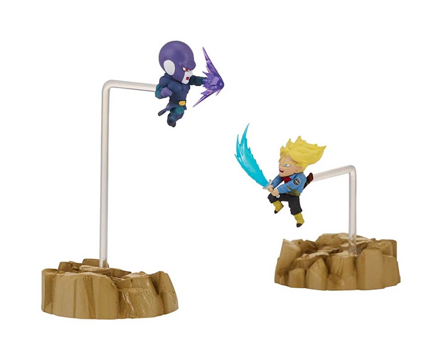 Dragon Ball Super Dragon Stars Nano 2-Pack Action Figure Assortment A - Super Saiyan Future Trunks vs Hit
