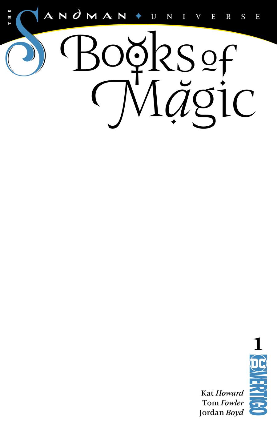 Books Of Magic Vol 3 #1 Cover C Variant Blank Cover