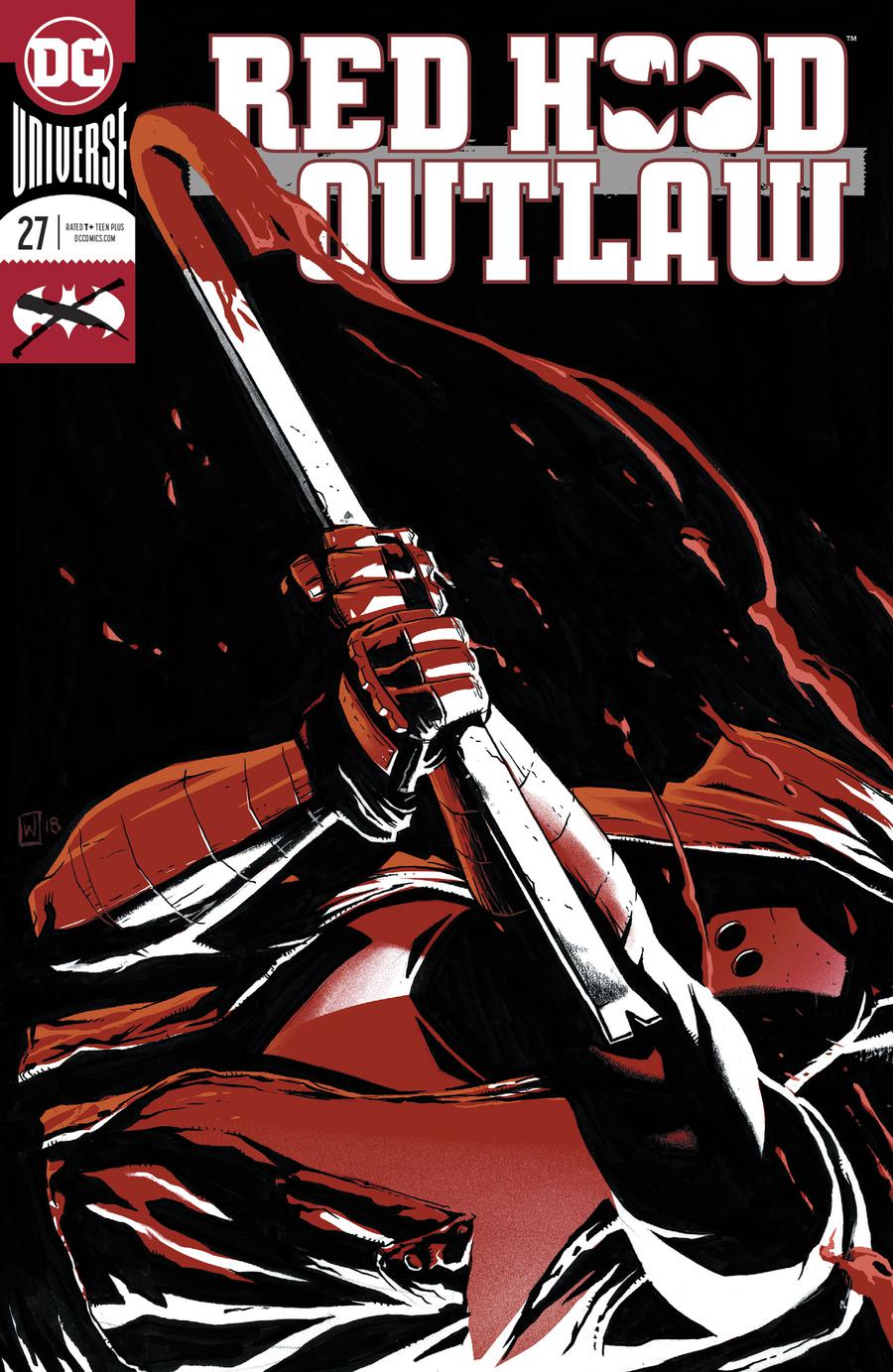 Red Hood Outlaw #27 Cover A Regular Pete Woods Enhanced Foil Cover