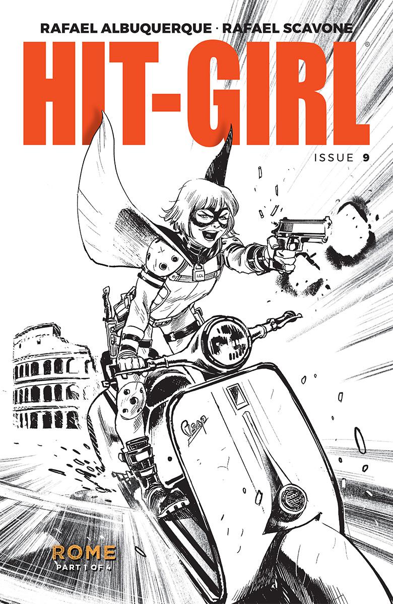 Hit-Girl Vol 2 #9 Cover B Variant Rafael Albuquerque Sketch Cover