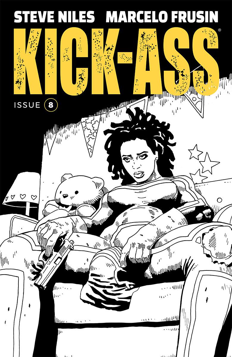 Kick-Ass Vol 4 #8 Cover B Variant Marcelo Frusin Sketch Cover