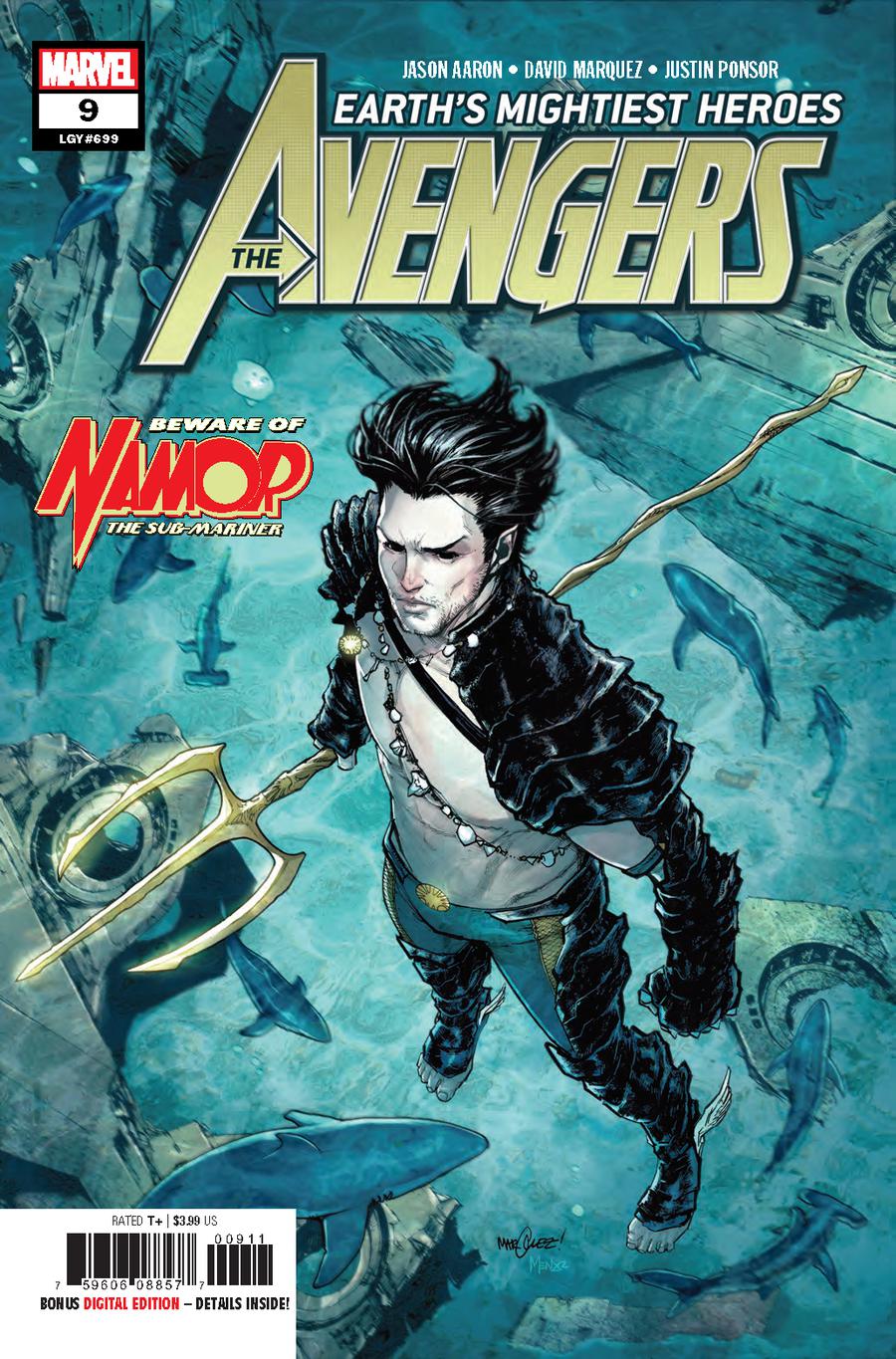 Avengers Vol 7 #9 Cover A 1st Ptg Regular David Marquez Cover