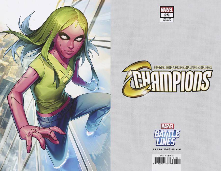 Champions (Marvel) Vol 2 #25 Cover B Variant Jong-Ju Kim Marvel Battle Lines Cover