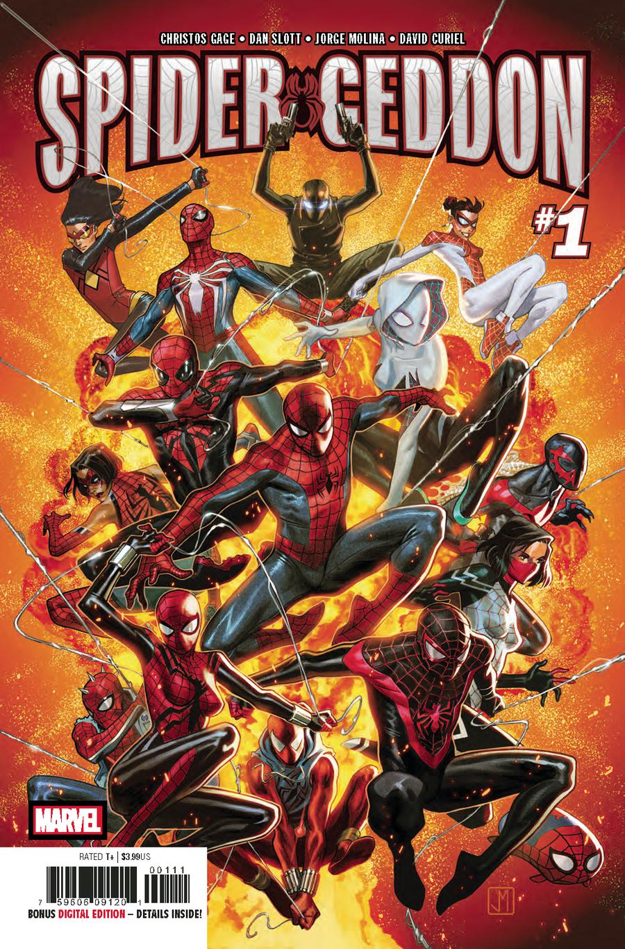 Spider-Geddon #1 Cover A 1st Ptg Regular Jorge Molina Cover