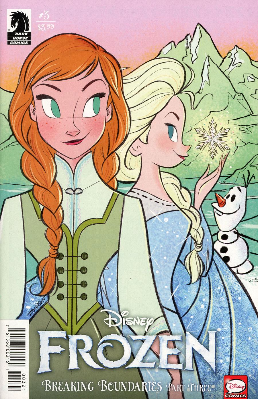 Disney Frozen Breaking Boundaries #3 Cover B Variant Steve Thompson Cover