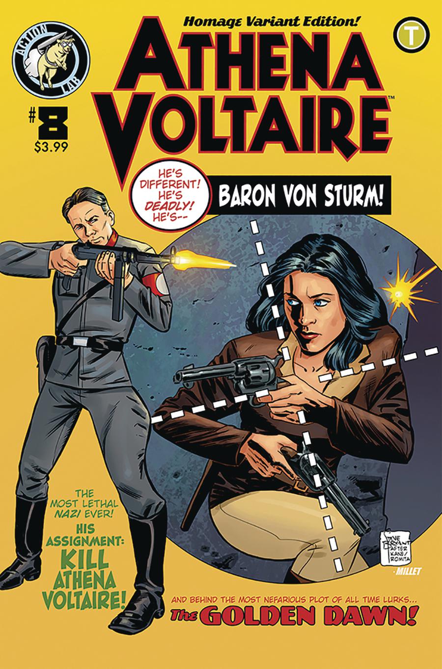 Athena Voltaire #8 Cover B Variant Steve Bryant Homage Cover