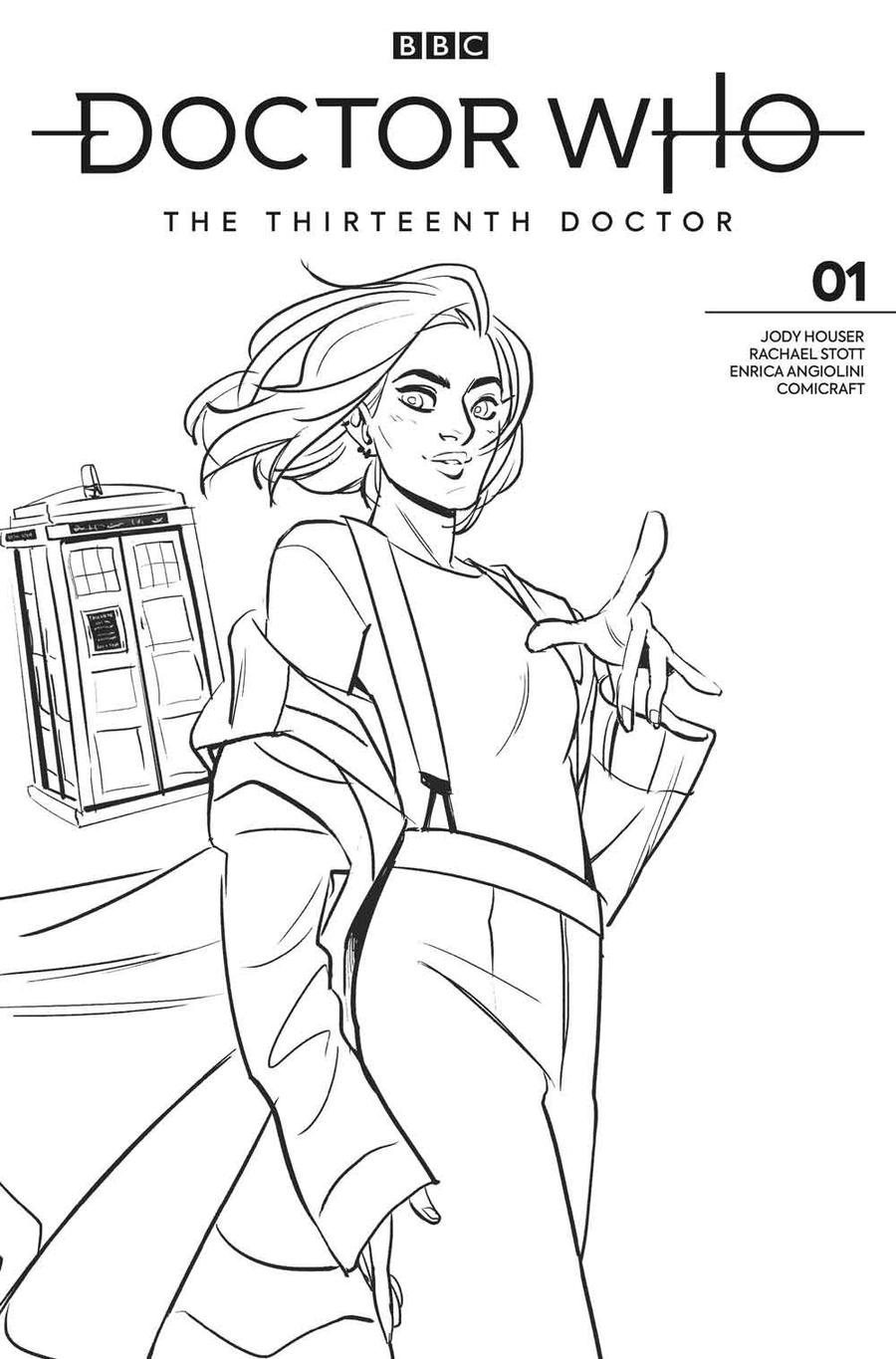Doctor Who 13th Doctor #1 Cover L Variant Babs Tarr Sketch Cover