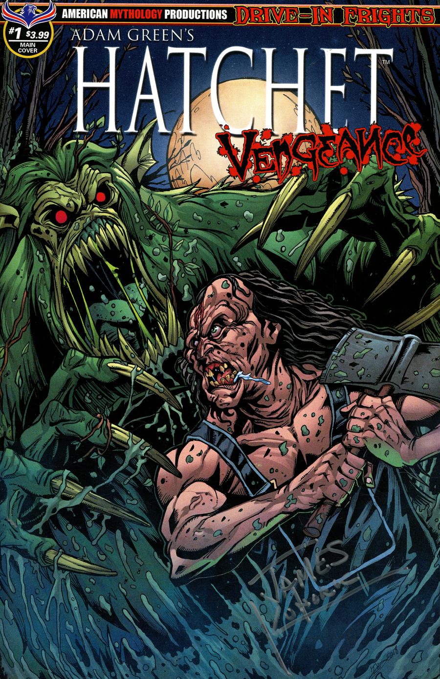 Adam Greens Hatchet Vengeance #1 Cover F Limited Edition Signed By James Kuhoric