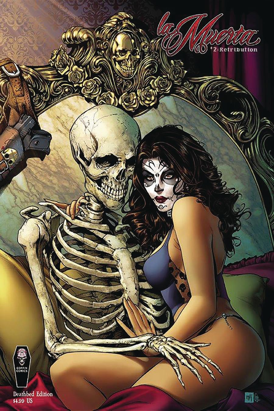 La Muerta Retribution #2 Cover B Incentive Mike Krome Death Bed Variant Cover