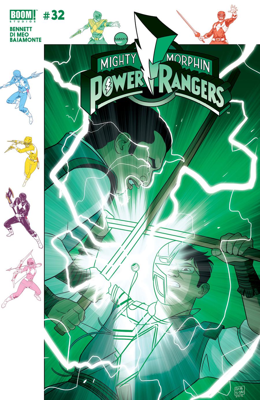 Mighty Morphin Power Rangers (BOOM Studios) #32 Cover B Variant Jordan Gibson Subscription Cover (Shattered Grid Epilogue)