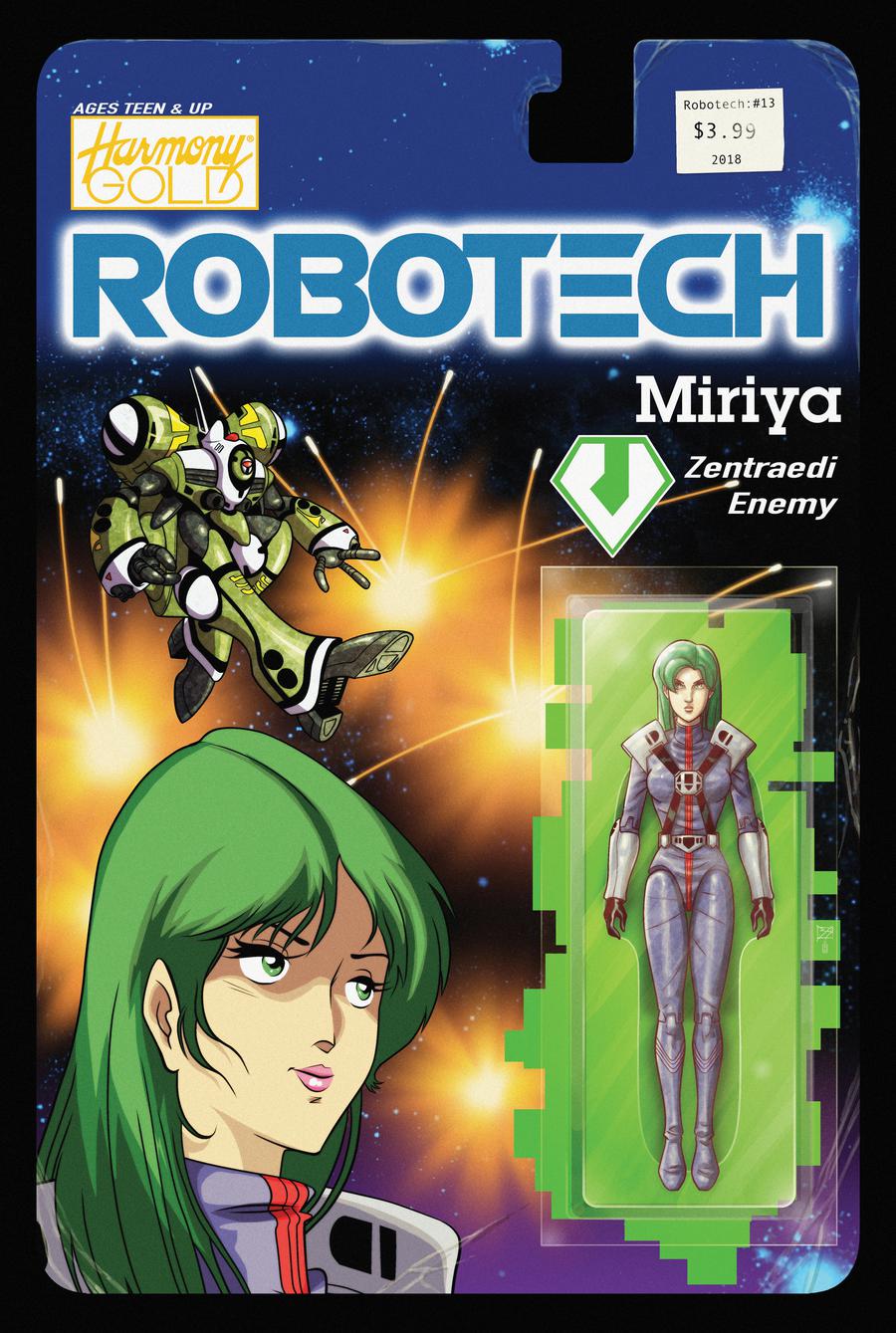 Robotech Vol 3 #13 Cover B Variant Blair Shedd Action Figure Cover