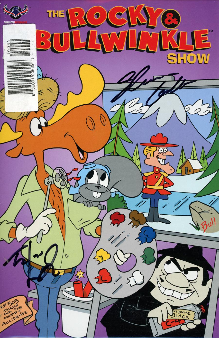 Rocky & Bullwinkle Show #1 Cover H Signed By SL Gallant
