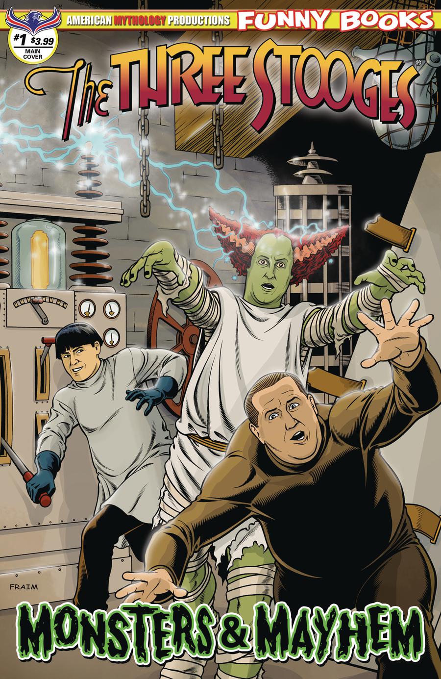 Three Stooges Monsters & Mayhem #1 Cover A Regular Brendon Fraim & Brian Fraim Cover