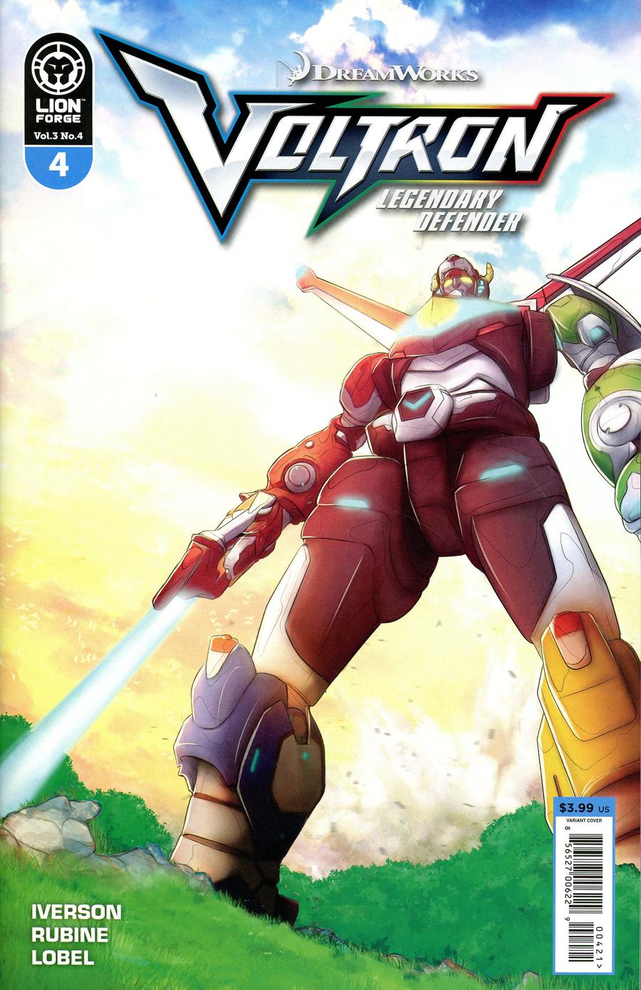 Voltron Legendary Defender Vol 3 #4 Cover B Variant Rubine Cover