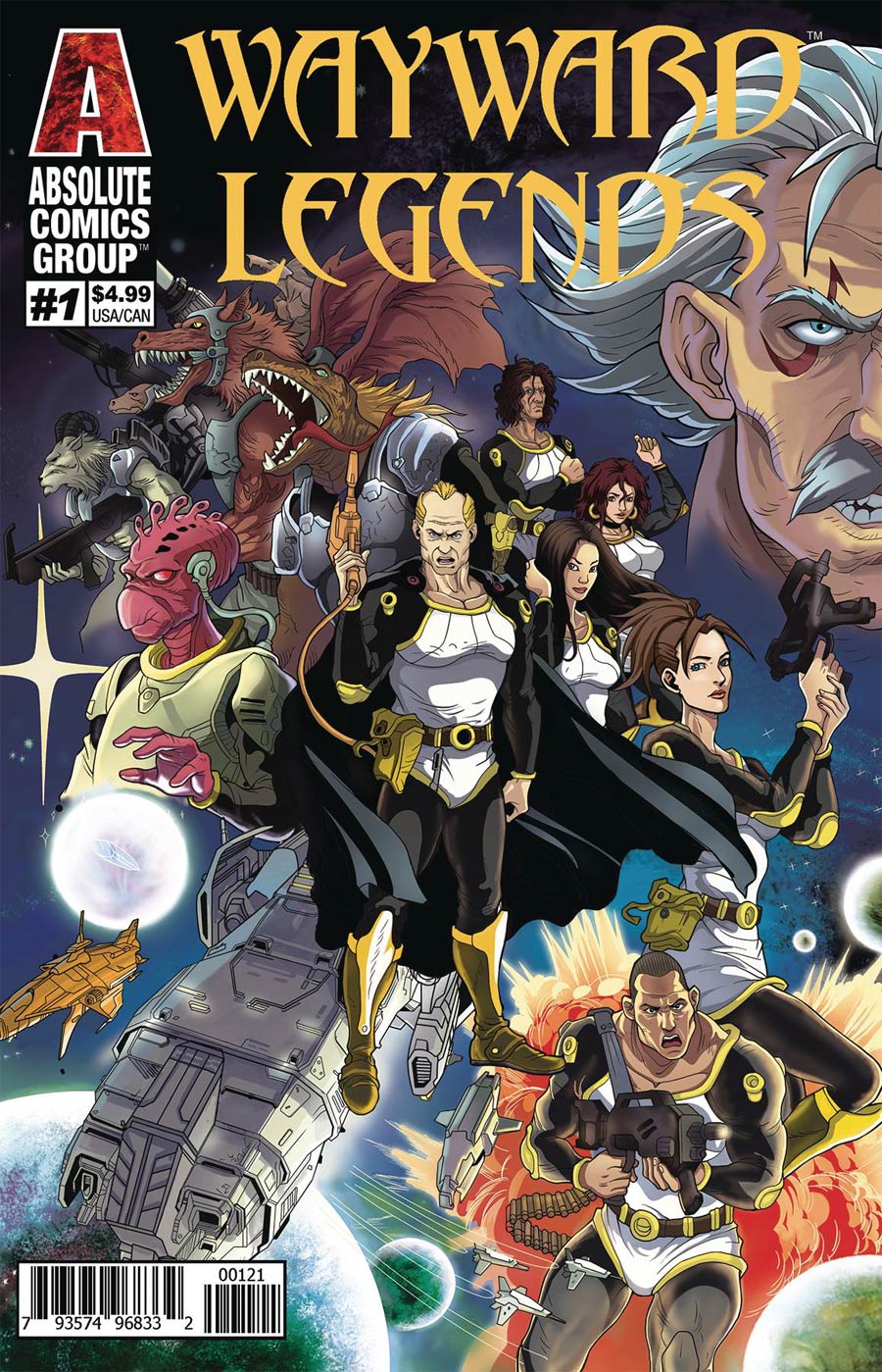 Wayward Legends #1 Cover B Variant Weilin Yang & Youjun Yang Holographic Gold Foil Cover