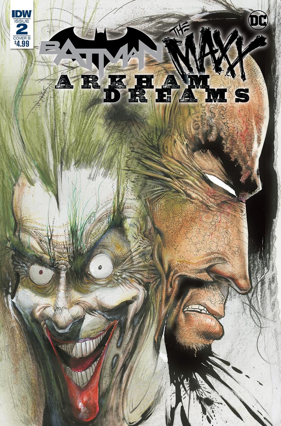 Batman The MAXX Arkham Dreams #2 Cover B Variant Sam Kieth Cover