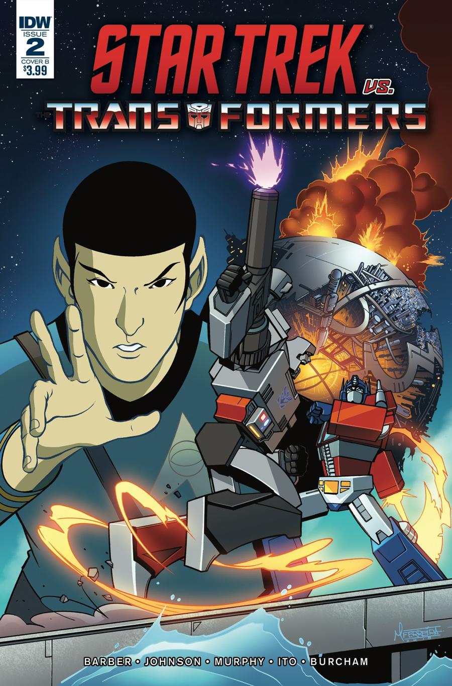 Star Trek vs Transformers #2 Cover B Variant Marcelo Ferreira Cover