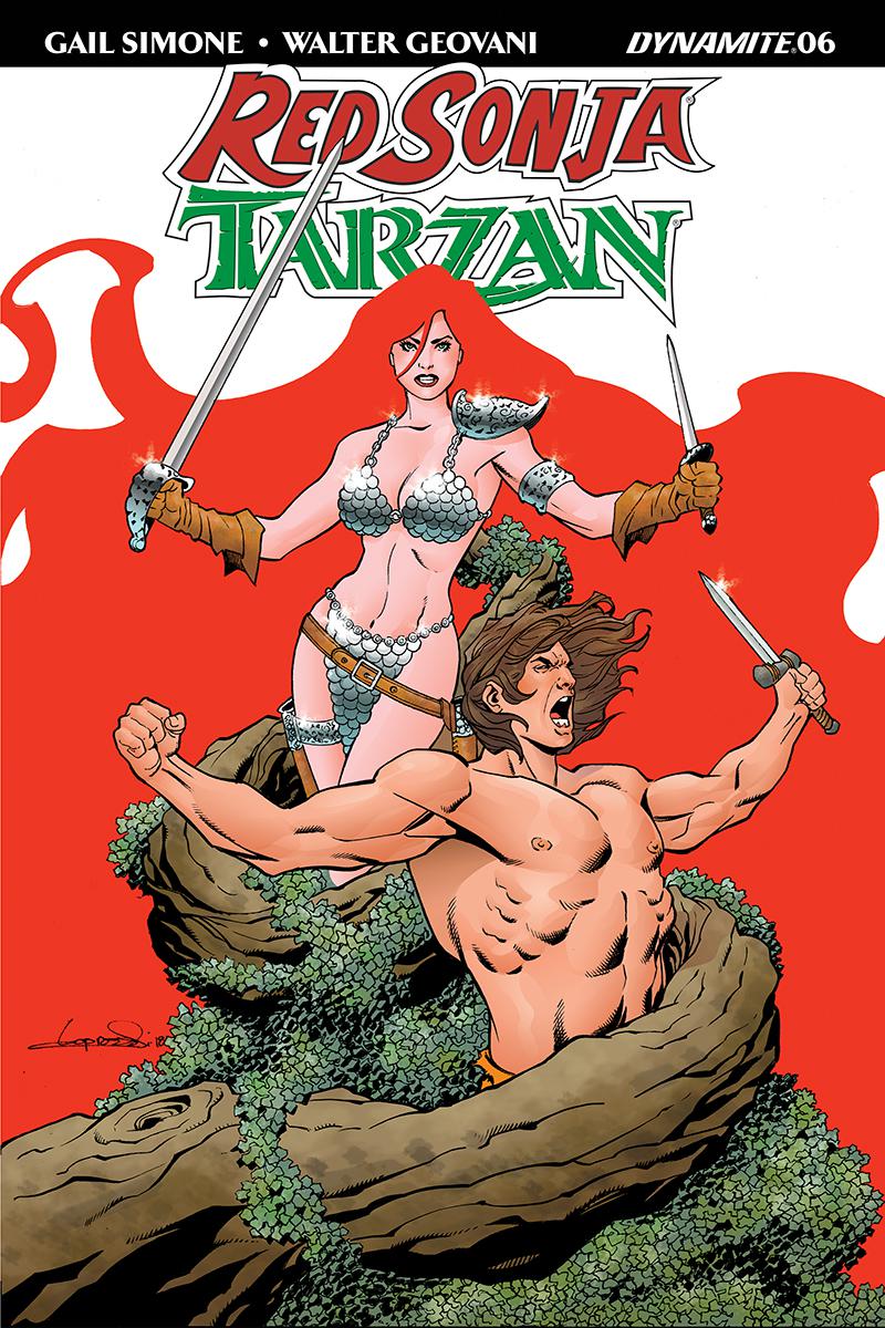 Red Sonja Tarzan #6 Cover C Variant Aaron Lopresti Cover