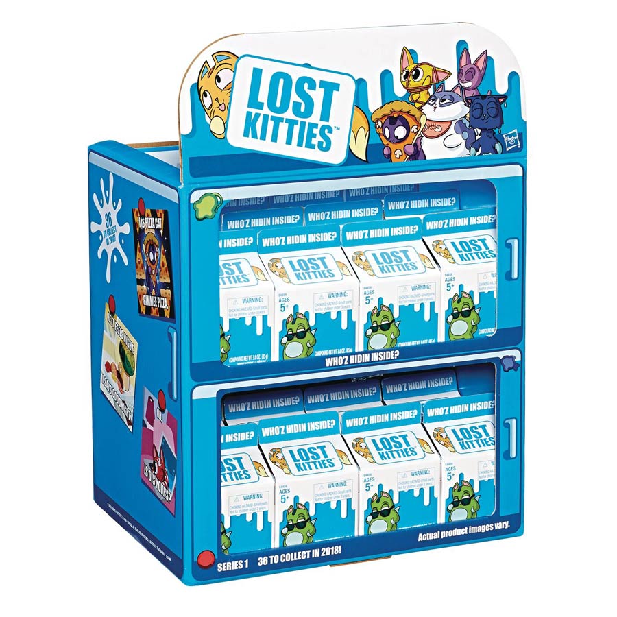 Lost Kitties Mini Figure Blind Mystery Box 24-Count Display