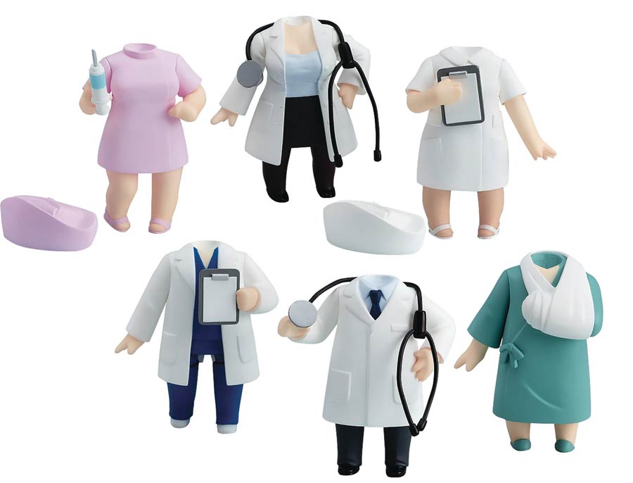 Nendoroid More Dress Up Clinic Blind Mystery Box 6-Piece Display