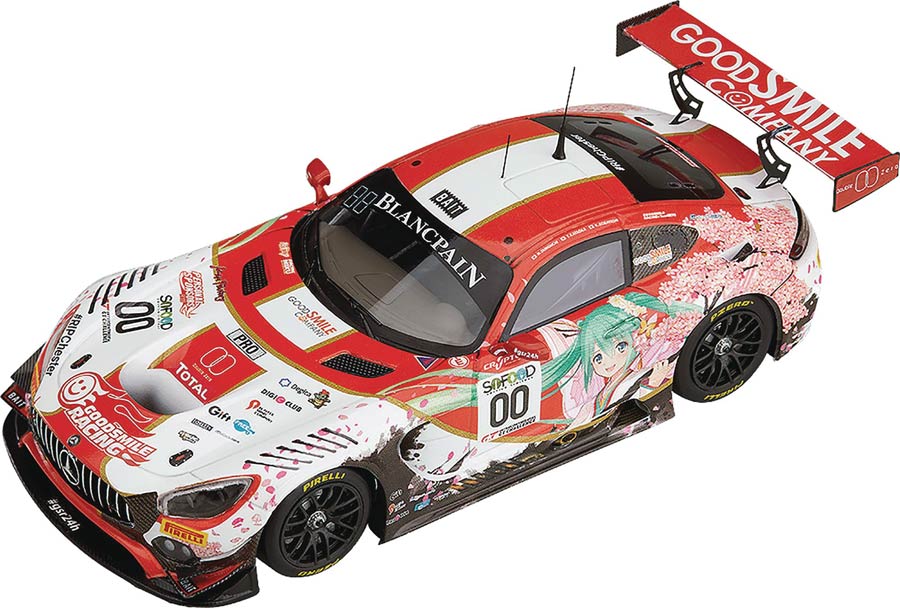 Hatsune Miku GT Project AMG 2017 24 Hours Spa 1/43 Scale Car