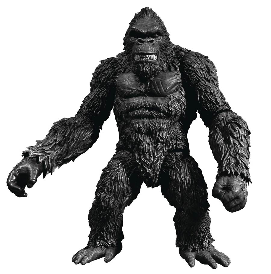 King Kong Of Skull Island 7-Inch Previews Exclusive Action Figure Black & White Version