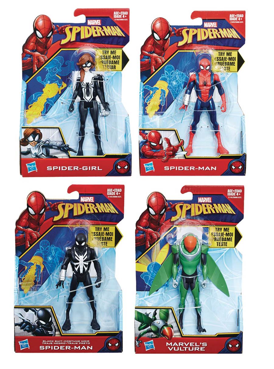 Spider-Man 6-Inch Quick Shot Action Figure Assortment Case 201802