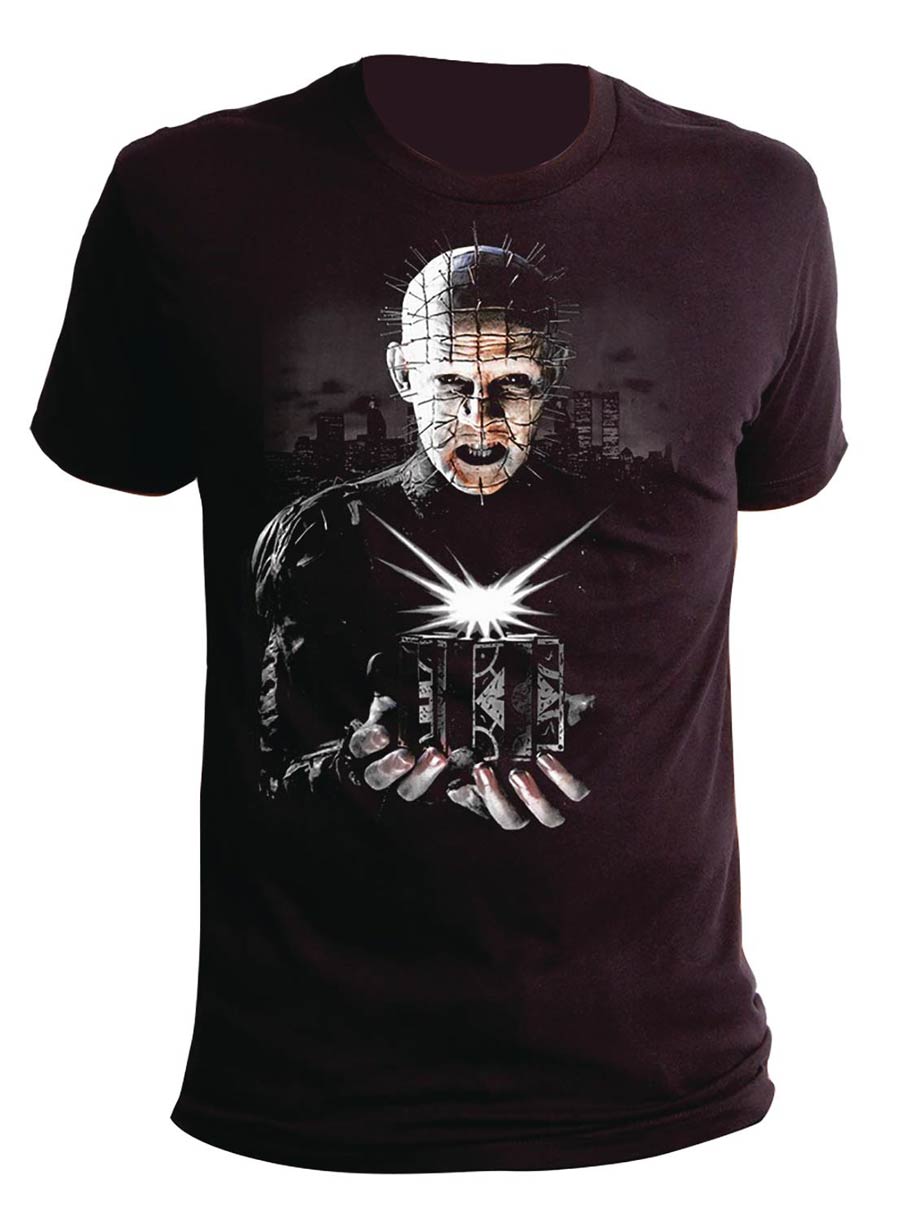 Hellraiser Puzzle Box Black T-Shirt Large