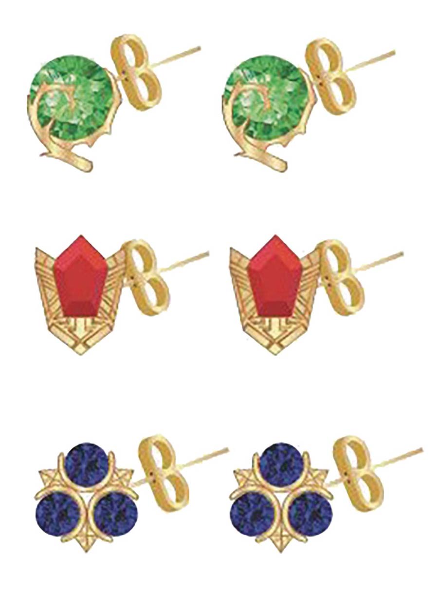 Legend Of Zelda Stone Stud 3-Pack Earrings